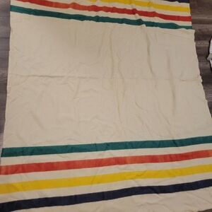 Hudson Bay Striped Blanket 4 Point Vintage Antique